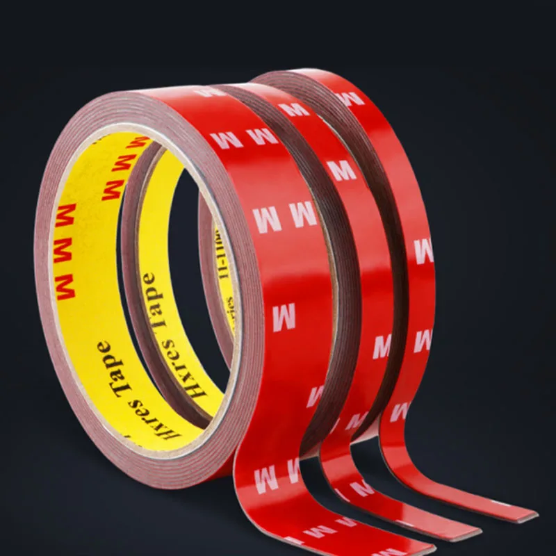

VHB Double Sided Tape Super Strong High Temperature Gray Foam Adhesive Two Face for Car/Home Decor Wide 6-50mm Customizable