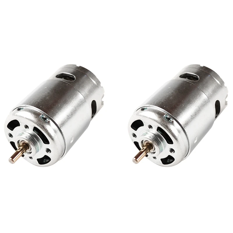 

2X 895 DC Motor 24V Power Wheel, Milling Machine Mini DC Motor Dual Ball Bearing 12-24V (High Speed)