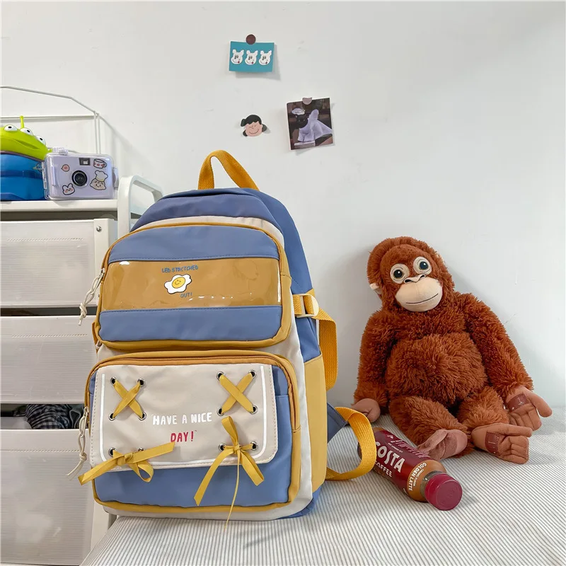 Japanese Style Girls Backpacks Kindergarten Bag Girls Bookbag School Kawaii Kit for Girls Boys Kids School Backpack