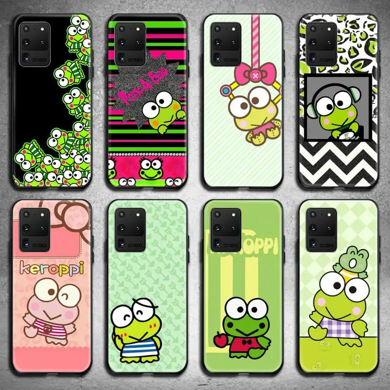 

Kawaii KEROKERO KEROPPI Phone Case For Samsung Galaxy S21 Plus Ultra S20 FE M11 S8 S9 plus S10 5G lite 2020