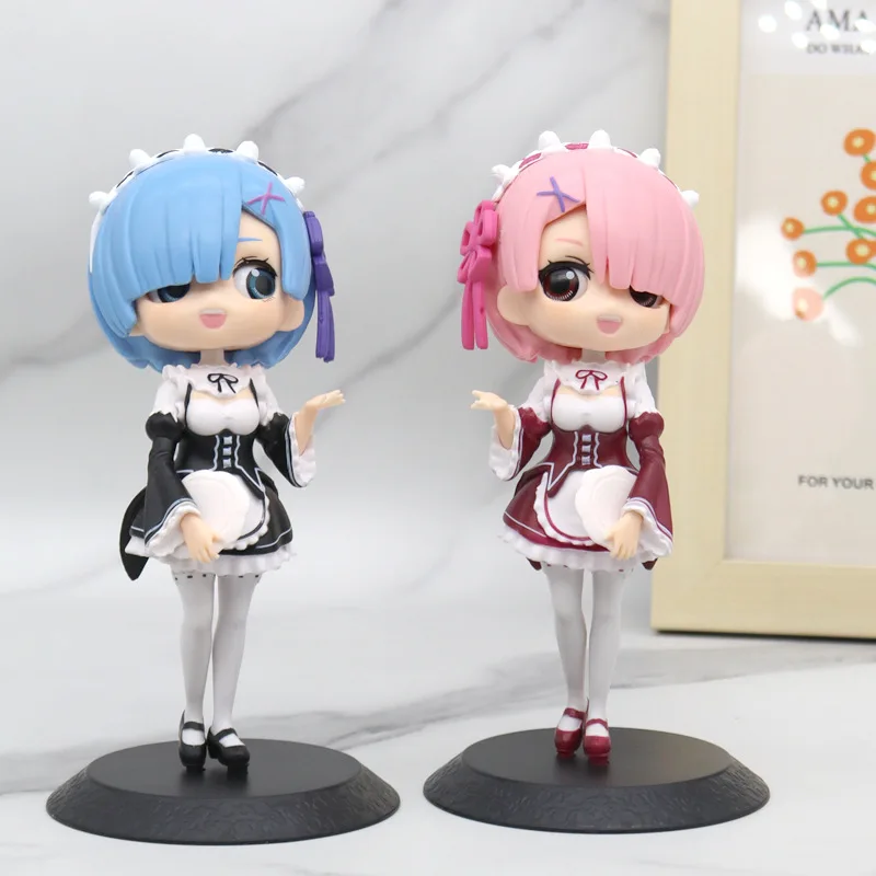 

Anime Figure Re: Zero-Starting Life in Angel Rem's Different World & Ram Lovely PVC Character Doll Toy Model Car Decoration Gift