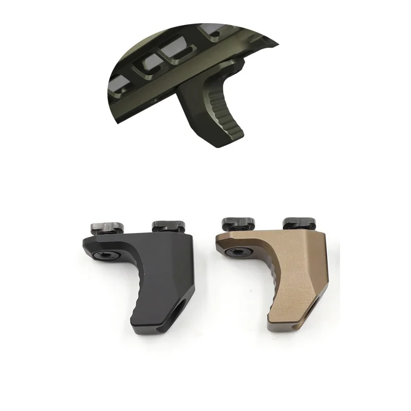 

Tactical Airsoft M-LOK Handstop Kit Angeled Foregrip with Guide Rail Handguard for M4 M18 AR10 AR15 AEG GBB Accessories