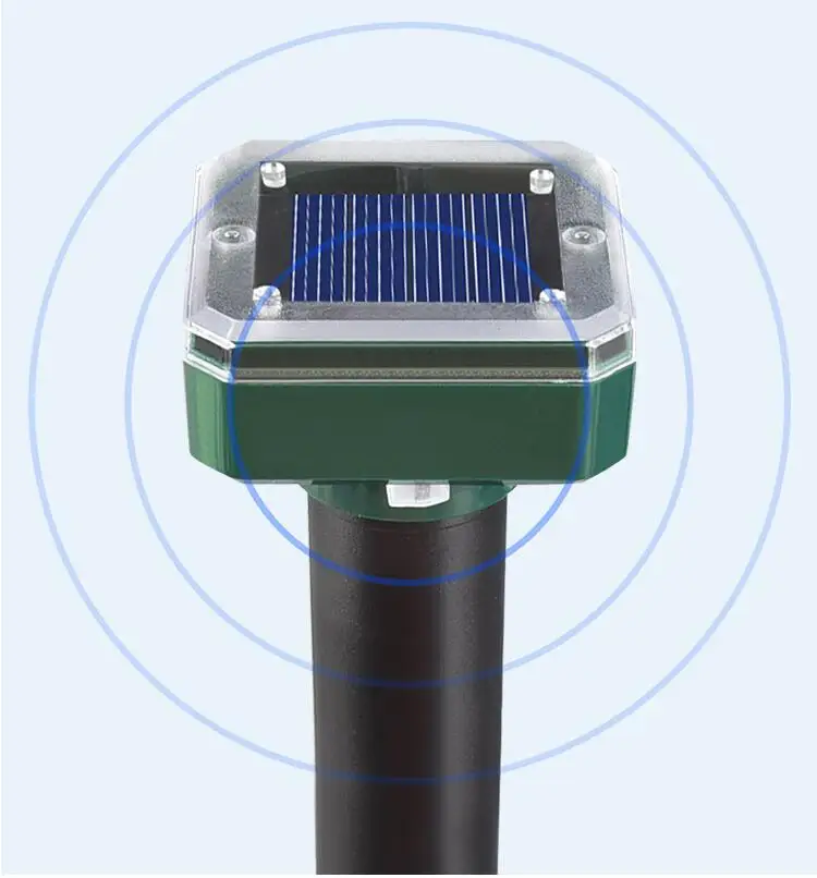 2/4/8 Solar Powered Ultrasonic Sonic Mouse Mole Pest Rodent Repeller Repellent Yard LED Light Outdoor Lamp Garden |