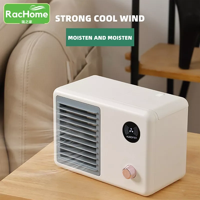 

NEW2023 Portable Air Conditioner Fan Mini Cooler Personal Desktop Cooling Fan Air Purifier Humidifier Air Conditioner For Home