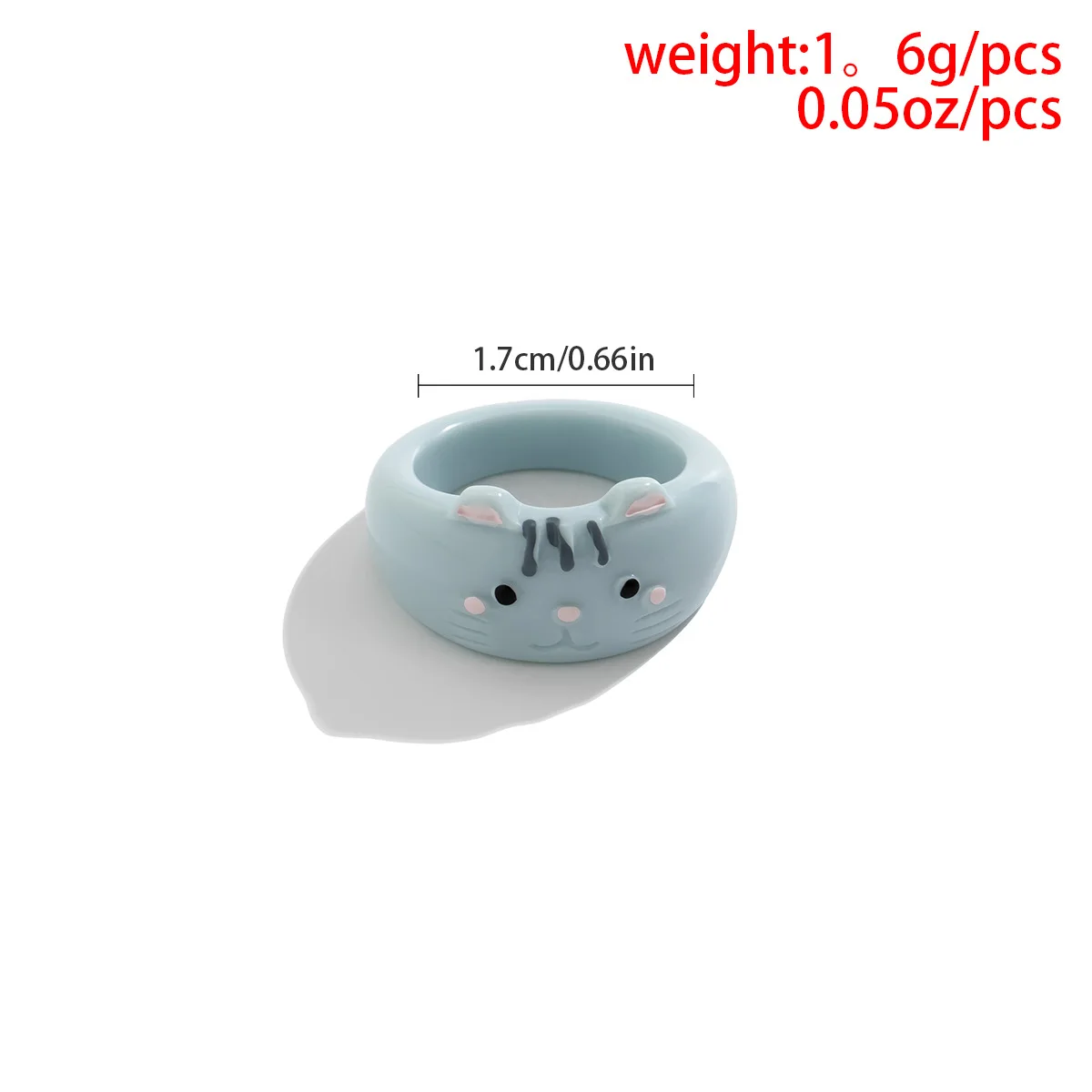 Кольцо с лягушкой Полимерная глина Смола Кольца для девочек животные ювелирные