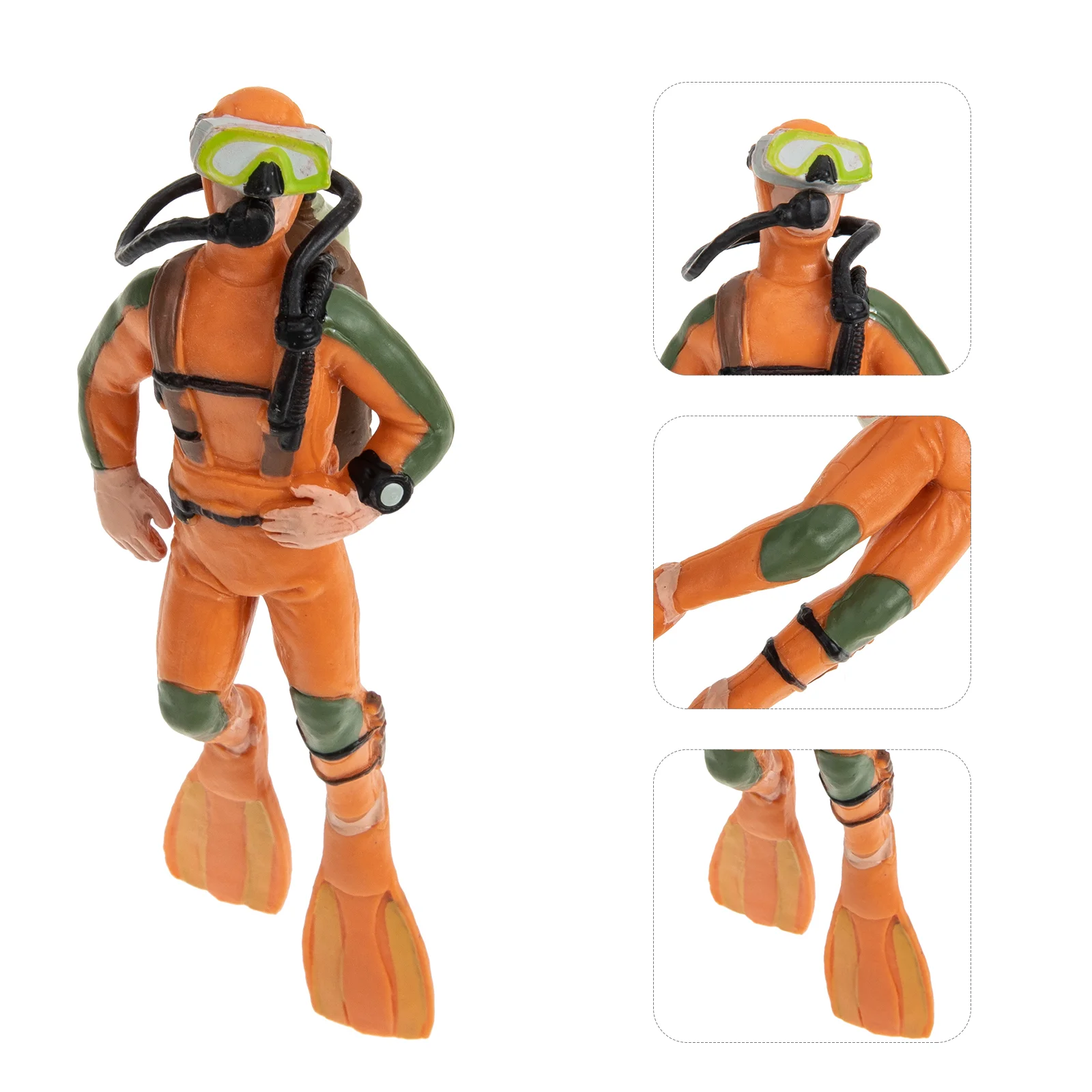 

Aquarium Resin Diver Decor Simulation Frogman Model Ornament Fish Tank Adornment
