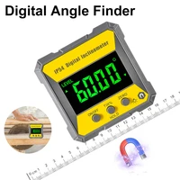 4x90%c2%b0digital angle finder level protractor inclinometer angle gauge with lcd backlight display magnetic base measuring tool