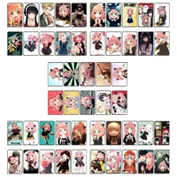 10pcsset anime spy x family crystal card stickers postcard photo card for fans collection gift