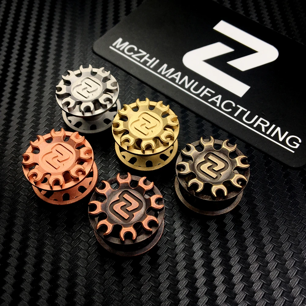 

Ghost claw stainless steel brass titanium alloy hollow finger gyro pair lock r188 bearing cap