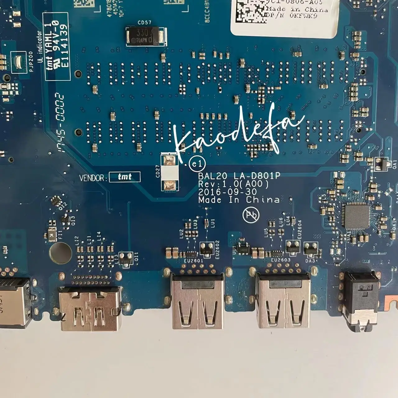 Материнская плата для ноутбука dell Inspiron 5567 5767 с LA-D801P 216-0889018CN-0KFWK9 KFWK9 i7-7500U VMRRP 100% Test |