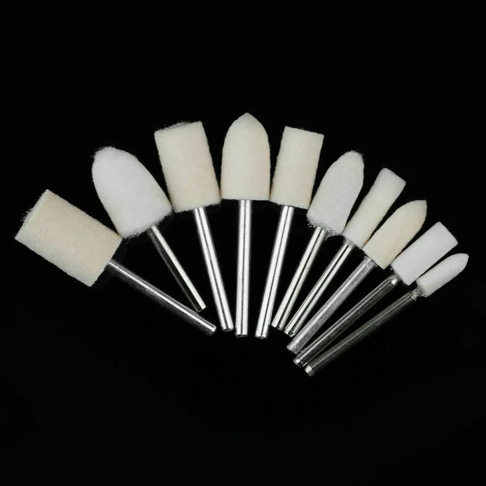 

20pcs Accessory Pad Polishing Buffing Electric Jade Diamond Rotary Tool Craftwork Bits Grinder Head Wool Felt Drill Jewelry