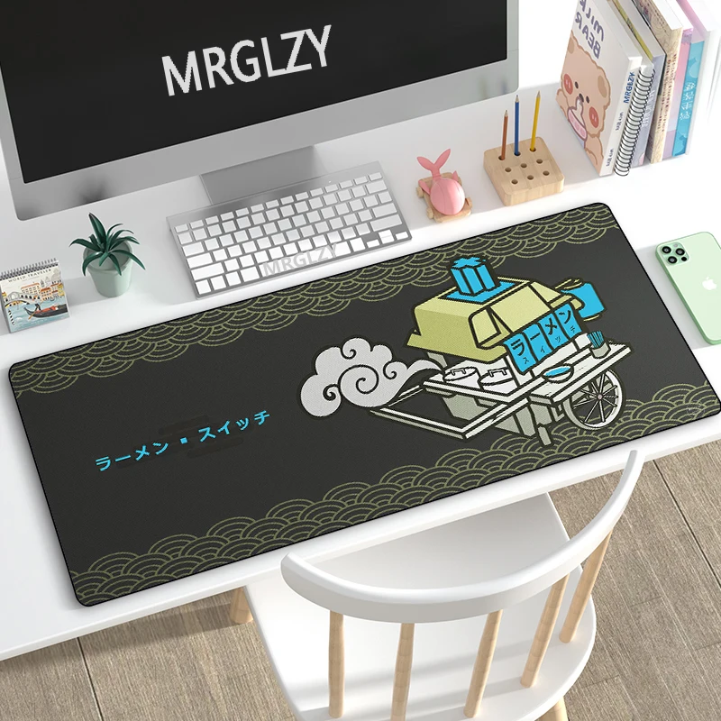 

400*900/400*800mm Japanese Style Gaming Mouse Pad Rubber Keyboard Mousepas Carpets Sushi Art Large Desk Mat for Laptop Gamer Pad