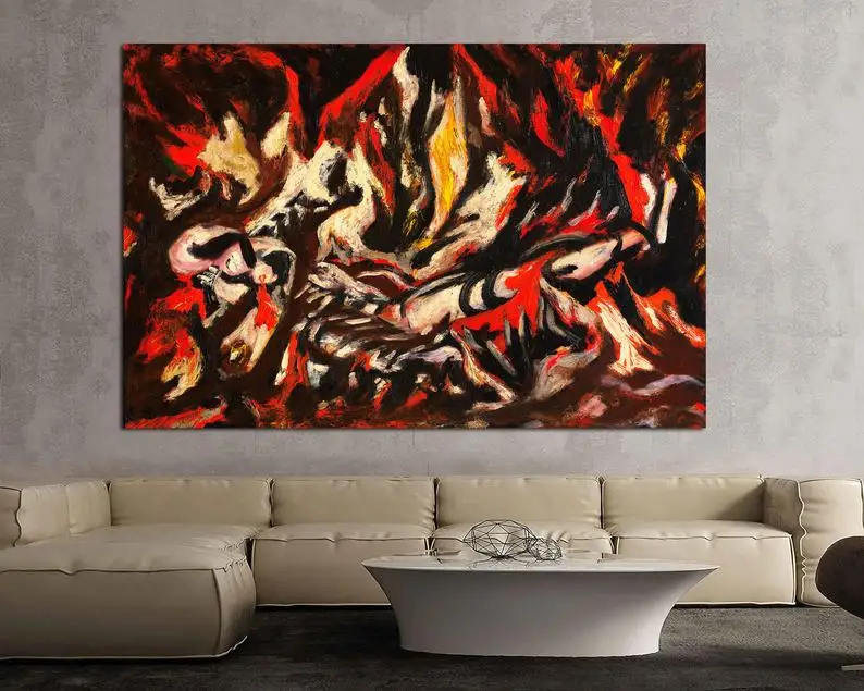 

The Flame Jackson Pollock canvas Jackson Pollock, Jackson Pollock canvas,Pollock art,Jackson Pollock artabstract