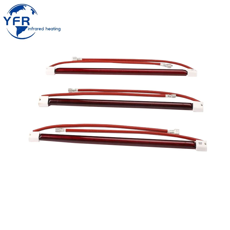 

HoneyFly 5pcs J118 Infrared Heater Tube 150W 300W 500W 110V/220V 118mm Ruby Single Spiral Halogen Lamp Heating Drying Quartz