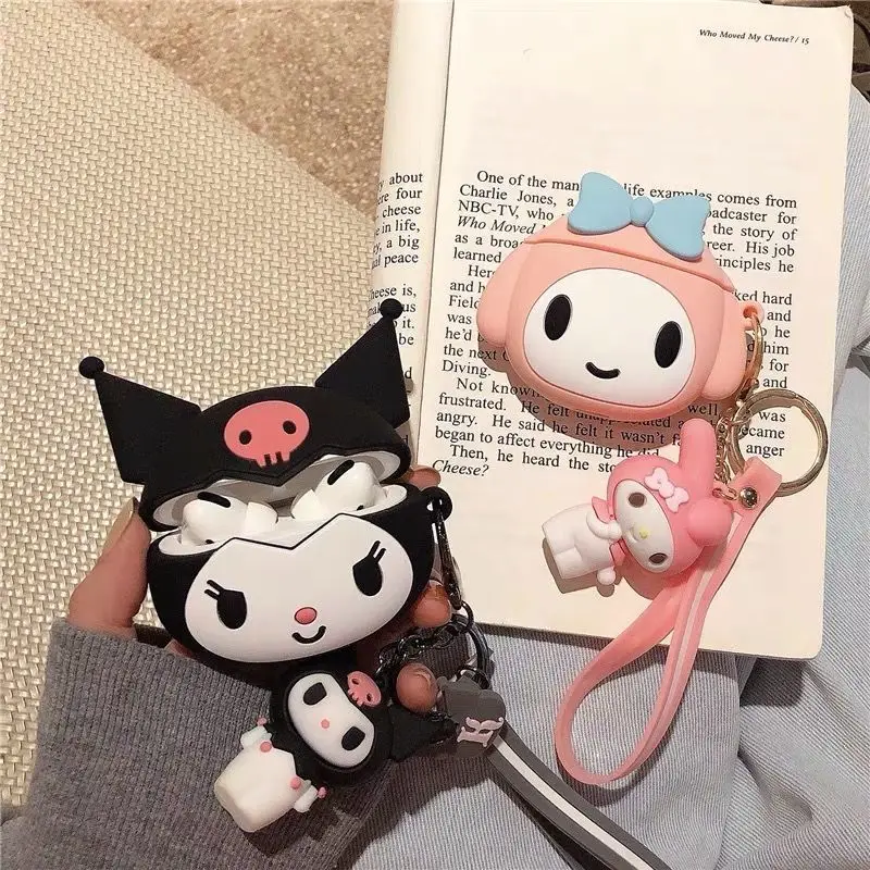 

Cute Sanriokuromi Phone Case for Iphone Airpods1/2/3Generation Protective Case Wireless Bluetooth Earphone Case Accessories Gift
