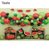 summer fruit watermelon photography backdrops baby shower birthday party banner dessert table balloon backgrounds photo studio