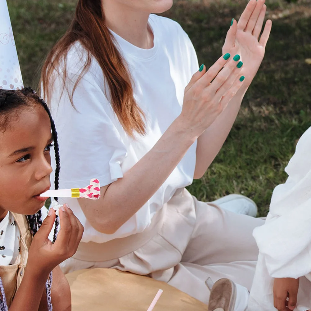 20 шт. детский праздничный свисток рулонный воздуходувка сувениры выдувные