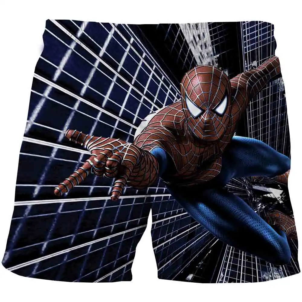

Новинка 2022 года, шорты с 3D рисунком из мультфильма Mαrvel- Spidermαn, эластичная талия, модные повседневные короткие брюки для мальчиков и девочек, ...