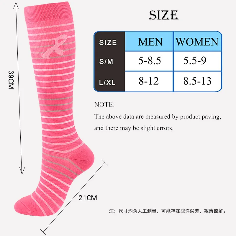 Valentine's Day Compression Leg Socks 6 PAIRS Nurse Pressure Socks Sports Socks Running Socks Women Pressure Socks Female