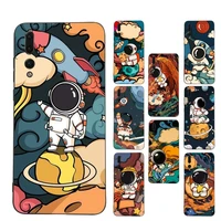 star astronaut cute phone case soft silicone case for huawei p 30lite p30 20pro p40lite p30 capa