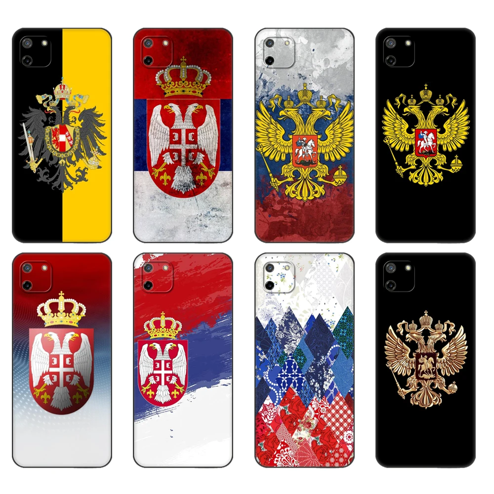 

Фонарь для OPPO Realme C11, чехол для Realme C 11 RealmeC11 Back RMX2185, чехол-бампер с российским флагом