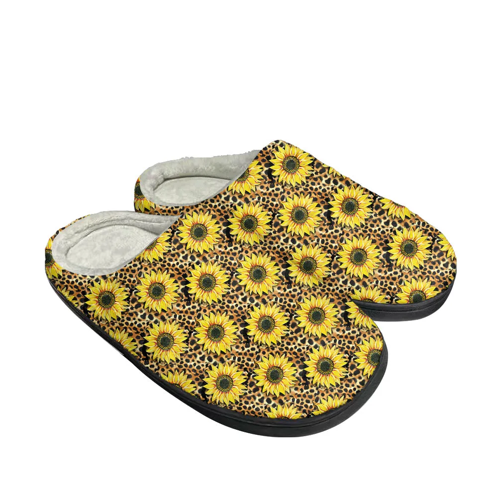 

Sunflowers Home Cotton Custom Slippers High Quality Mens Womens Teenager Plush Fashion Casual Keep Warm Shoes Thermal Slipper