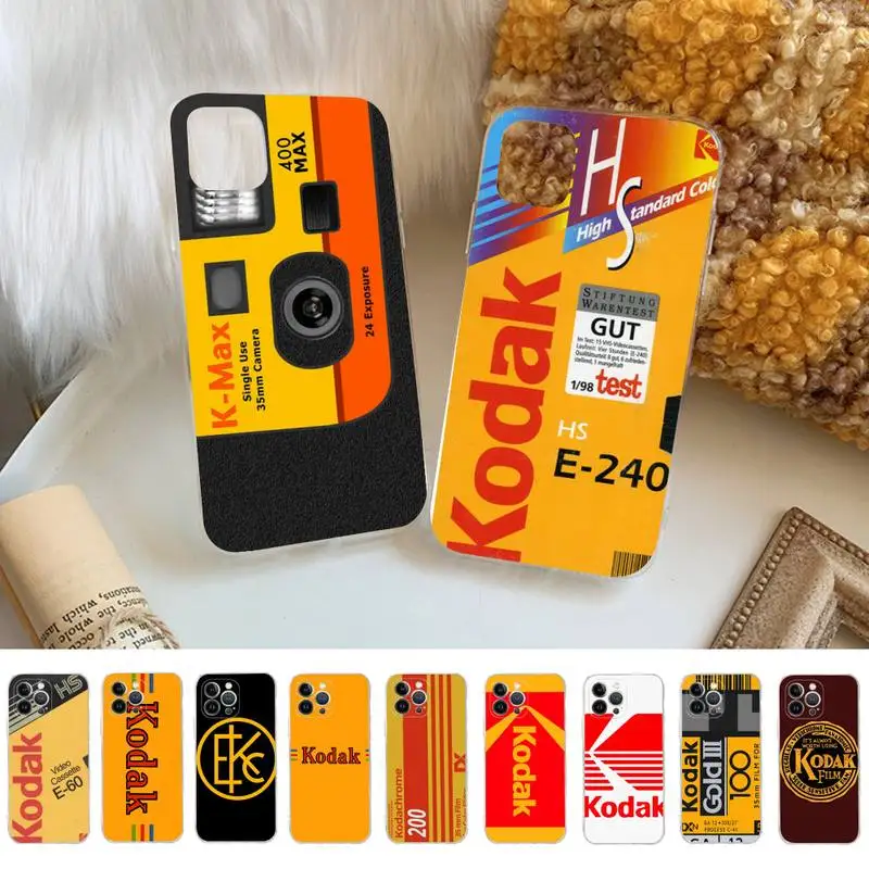 

Fashion Kodak Phone Case For iPhone 14 11 12 13 Mini Pro XS Max Cover 6 7 8 Plus X XR SE 2020 Funda Shell