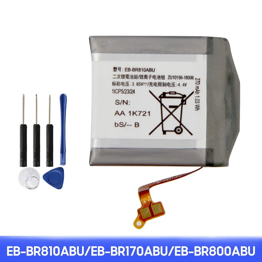 Фото Новая батарея EB-BR800ABU EB-BR170ABU EB-BR810ABU для смарт-часов Samsung Gear S4 SM-R800 SM-R810 R805 42 мм 46 мм №4