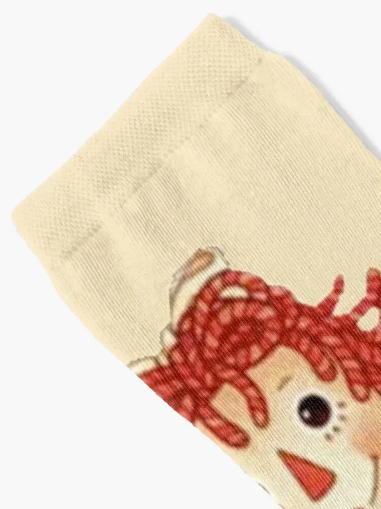 Носки Raggedy ann and andy спортивные чулки нескользящие носки kawaii женские и мужские