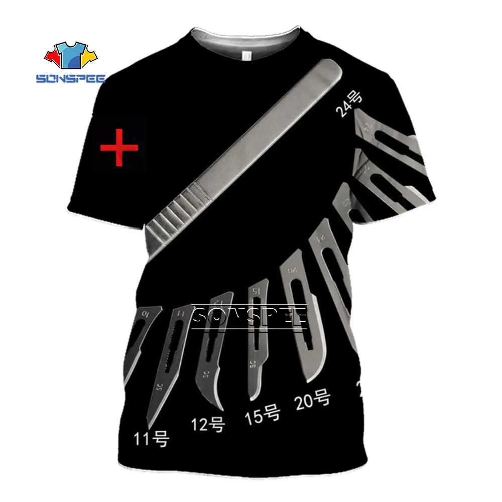 Мужские футболки SONSPEE новинка набор инструментов для хирургической фотосъемки