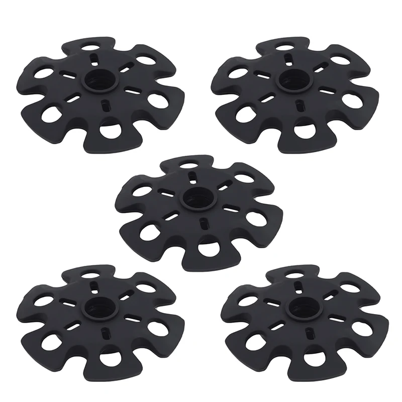 

5PCS Outdoor Climbing Trekking Pole Tips Snow Flake Mud Ski Basket Walking Stick Basket Cap Guard Replacement Hiking Accessory