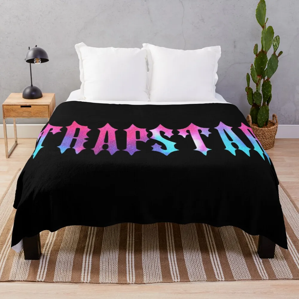 

Trapstar London Logo Design Soft Fabric Mexican Luxury For Sofa Faux Fur Throw Blankets