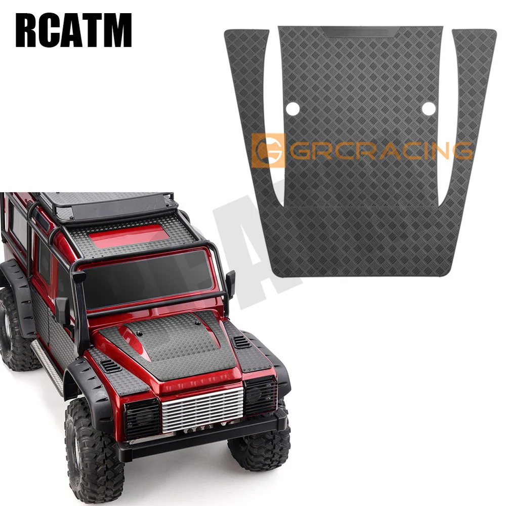 

High Quality Metal Defender Skid Plate In The Middle of The Hood for 1/10 RC Crawler Car Traxxas TRX4