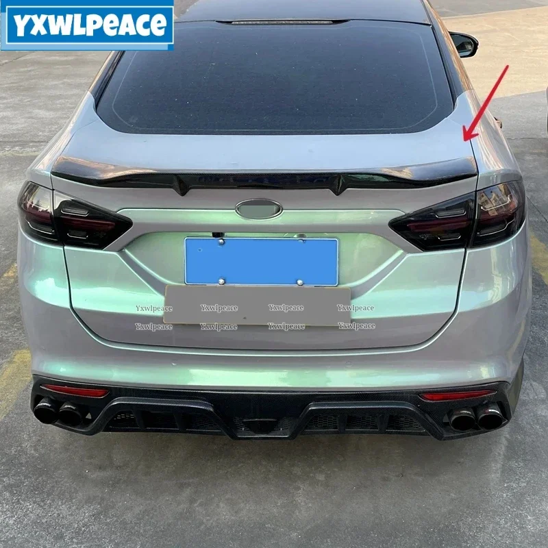 R-стиль из настоящего углеродного волокна задний спойлер для багажника