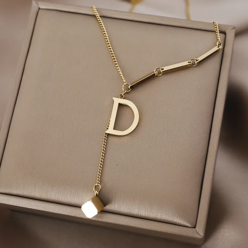 Ожерелье-чокер с подвеской в виде буквы B для мужчин и женщин | Украшения