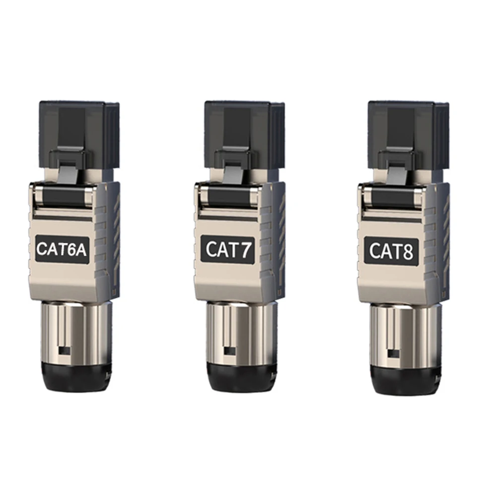 Соединители RJ45 Cat8 Cat7 Cat6A металлический инструмент простой разъем для завершения