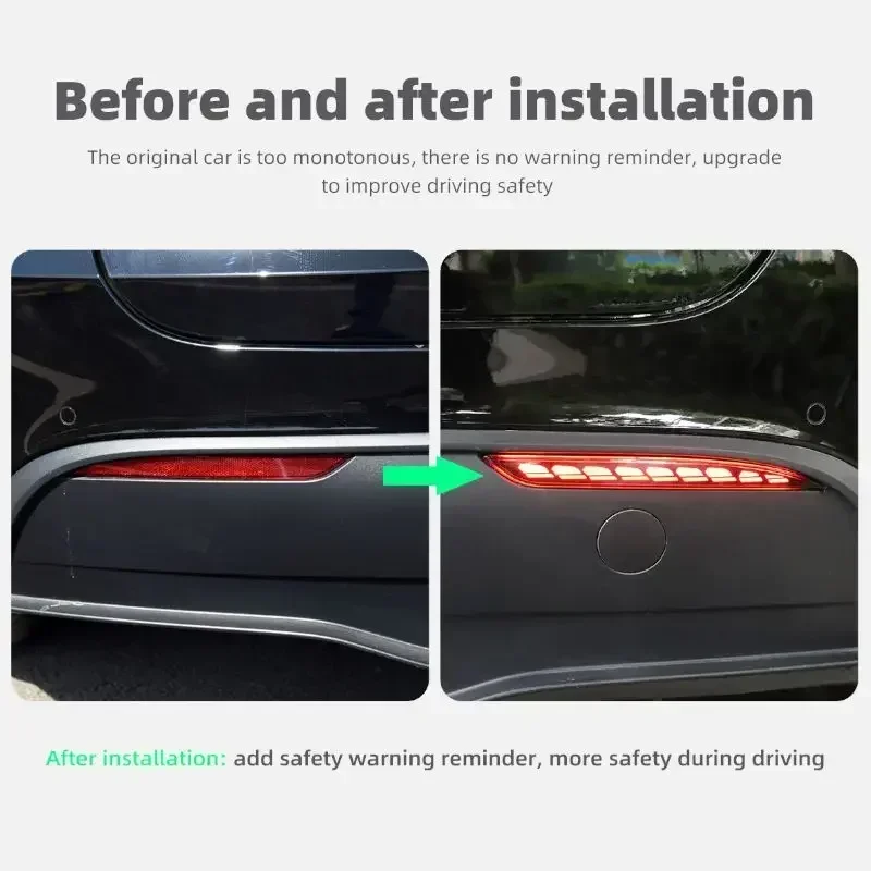 1 пара задних тормозов для автомобильного бампера фонарь динамического сигнала