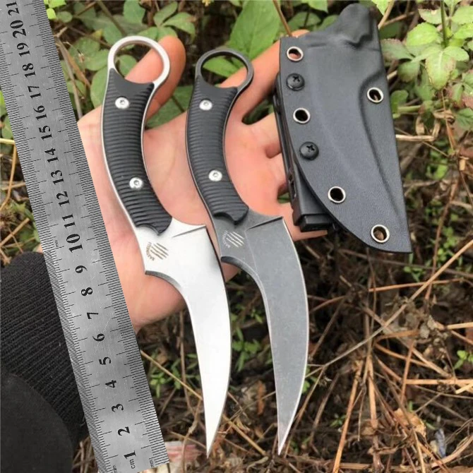 

Нож с фиксированным когтем 440C, лезвие для мытья камня, стальная ручка, резак для бумаги, тактический охотничий нож, ручной инструмент для пов...