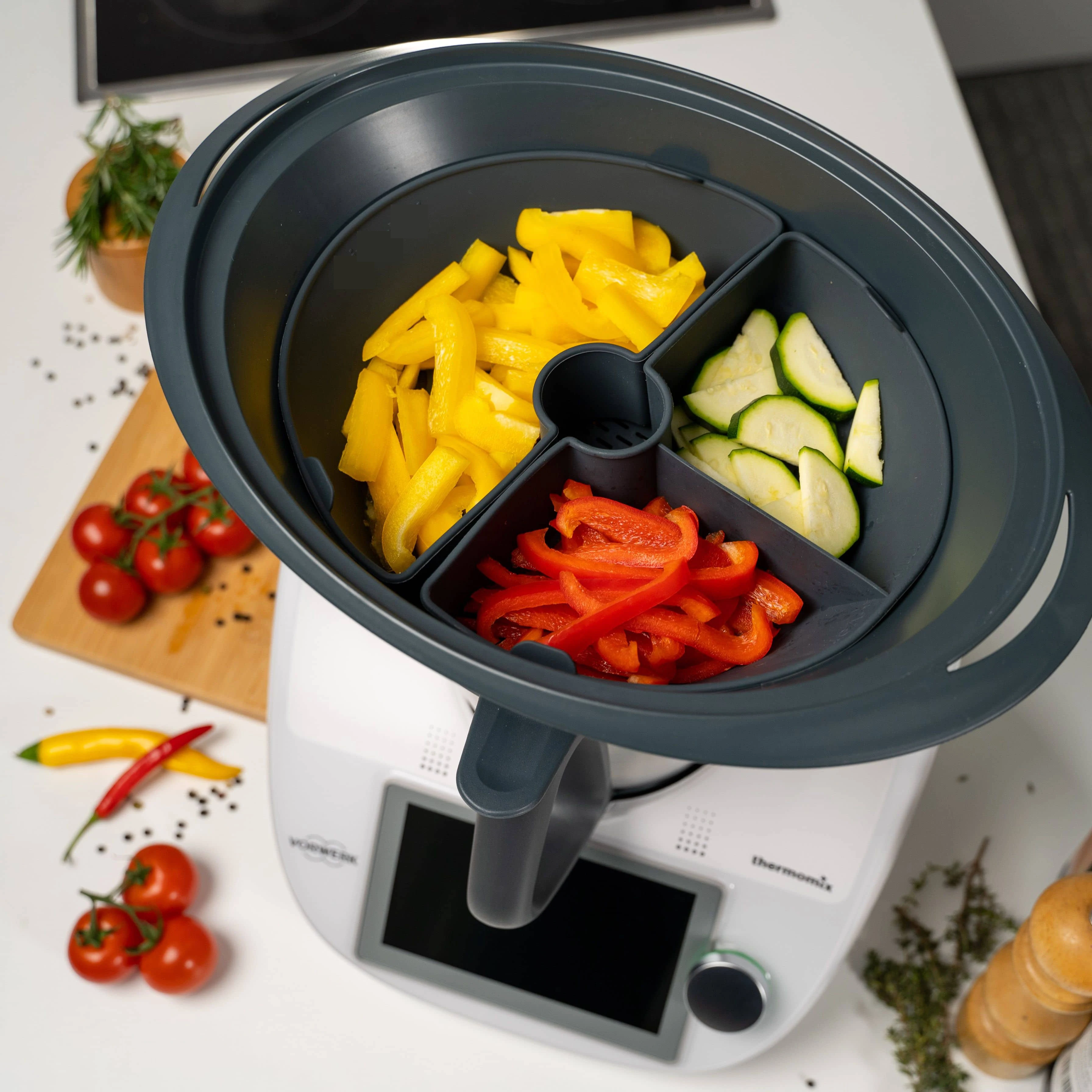 

Silicone Steam Cooking Divider Steaming Accessory Chimney for Thermomix TM5 TM6 TM31 Varoma