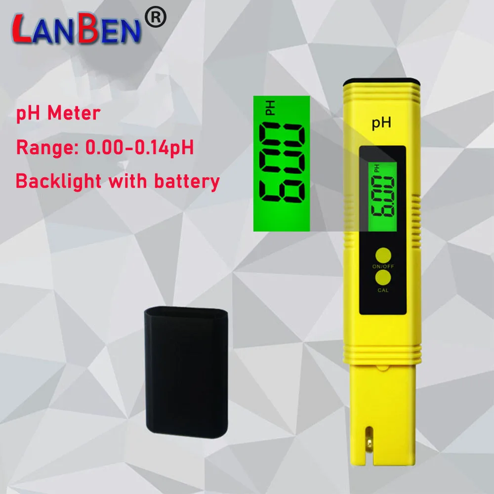 

pH Meter Household Portable ph Tester Instrument Pocket Water Treatment Meters for swimming pool, breed aquatics, Aquarium