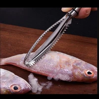 stainless steel fish scales scraping graters fast remove fish cleaning peeler bone tweezers to fish scaler planer kitchen tools