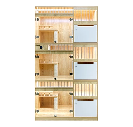 Роскошная деревянная вилла для кошек современный дизайн деревянный домик