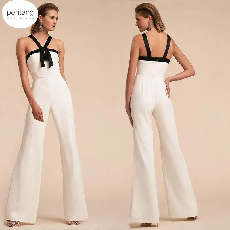 

Hot Sale Leaf Print Jumpsuit Women Strapless Rompers Beach Bohemian Jumpsuits Off Shoulder Wide Long Pants Female Overall