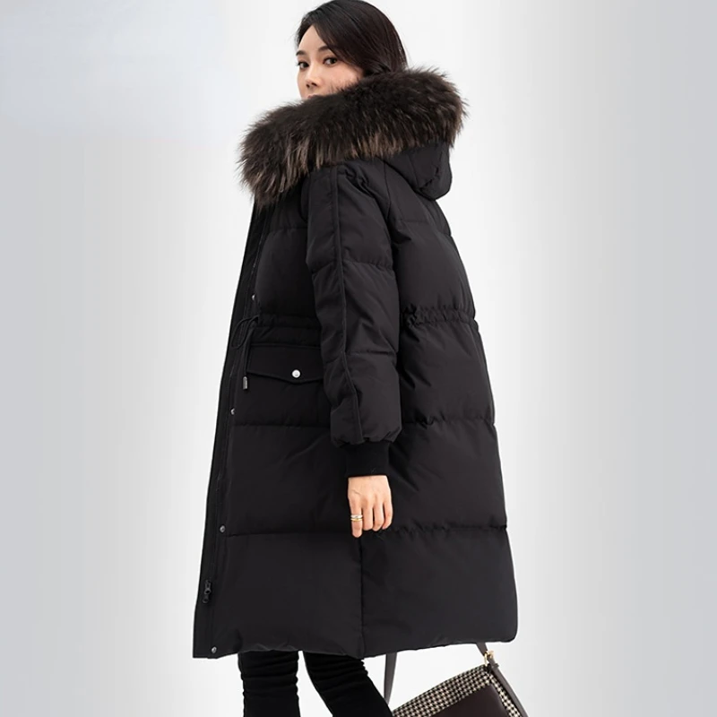 

KMETRAM 2022 Winter Jacket Women Fur Collar Hooded Duck Down Coats for Women Fashion Warm Puffer Jacket Casaco Feminino Lq411