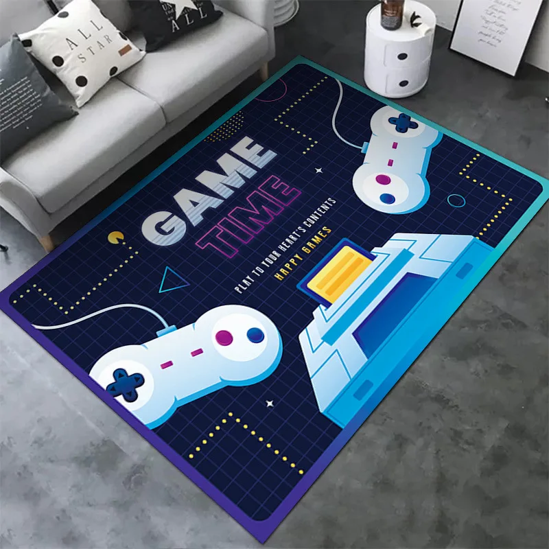 

3D Cartoon Tapete Gamer Kids Boys Rugs Playing Carpets for Living Room Bedroom Area Rug for Anti-Slip Children Bedside Floor Mat