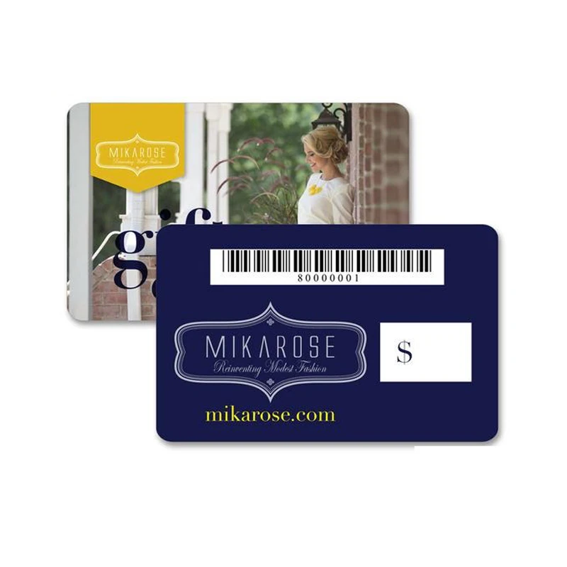 4000Pcs CMYK Full Color Printing PVC Barcode Card Loyalty VIP Membership Plastic Cards Double Side Overylamination 0.76mm Thick - купить по