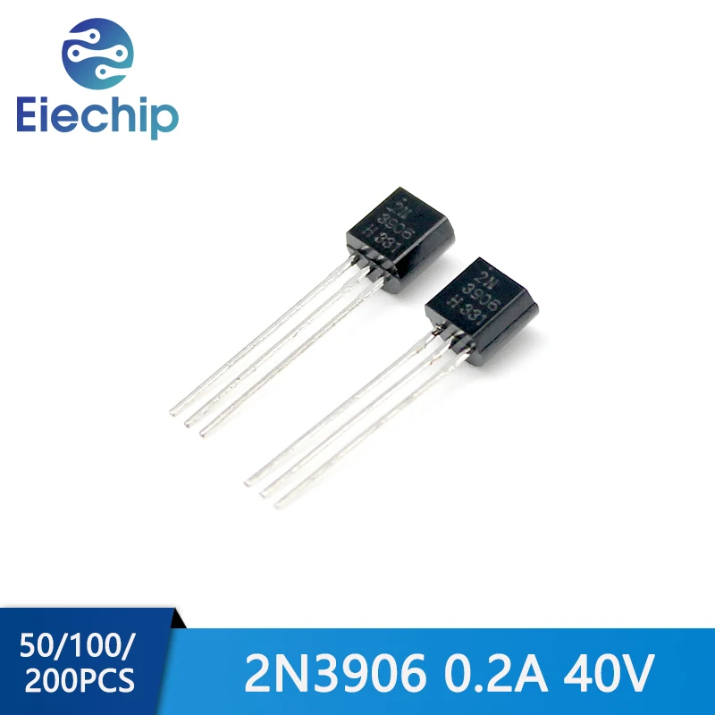 50/100/200pcs 2N3906 Transistors TO-92 40V 0.2A Transistor Kit DIY Field Transistors