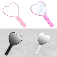 heart shaped mirror handheld makeup mirror spa salon makeup with handle hand mirror cosmetic mirror compact mirrors for women