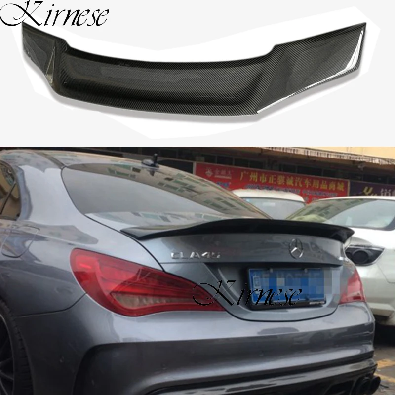 

For Mercedes CLA Spoiler CLA45 W117 C117 Carbon Fiber Rear Trunk Wings Spoiler cla 200 250 260 Renntech 2013 2014 2015 2016 - UP