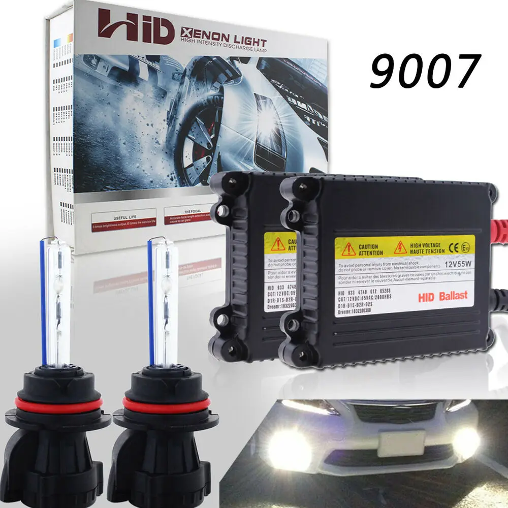 

55 Вт Hid фары лампы 9007 Биксеноновые белые 5000K для Nissan Frontier 2001-2020